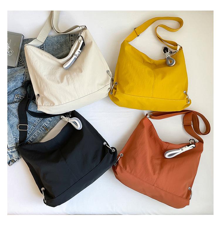 2025 Women's Lightweight Large-Capacity Crossbody Bag - Simple, Fashionable, Solid Color Casual Design