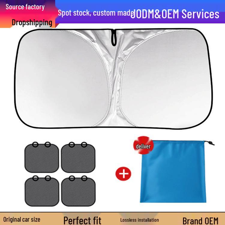 Front Windshield Sunshade: Heat Insulation and Sun Protection for Small Cars