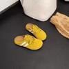 Spring and Summer Bag Head Half Slippers, Wearing Retro Heelless One Pedal Lace-up Lazy Casual Shoes