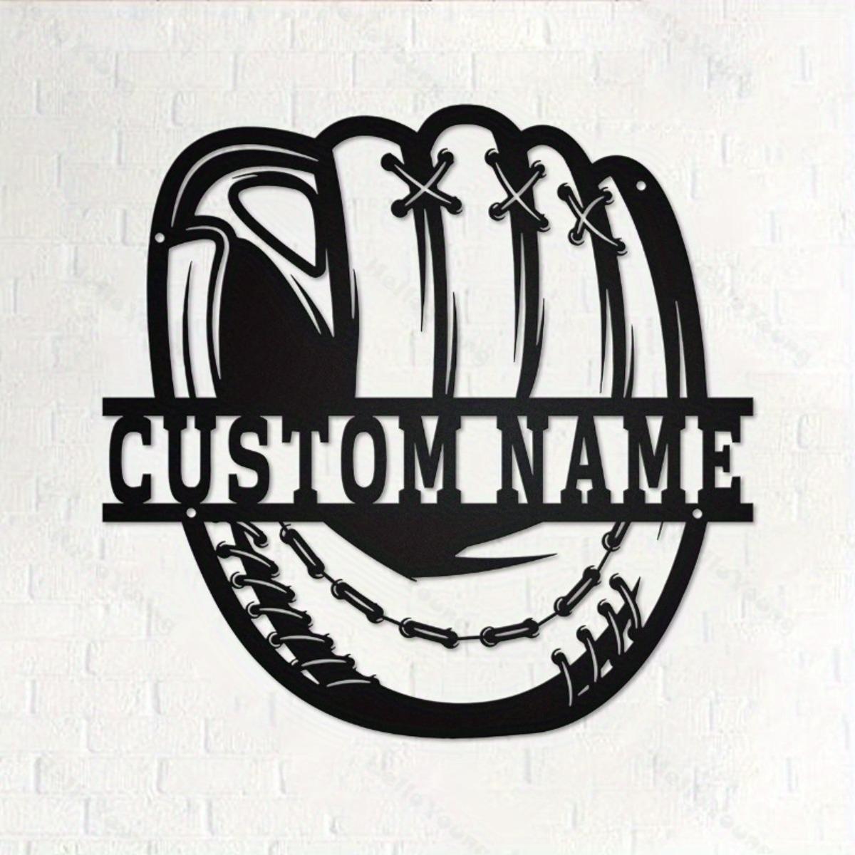 

Customizable Metal Sign Baseball Silhouette Wall Art Home Decor Hot Sale M