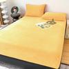 Žhavý plyšový tlustý sametový povlak na matraci Queen/King Sheet Protector Fit Zimní povlak na matraci Protiskluzový dvojitý(Žádný povlak na polštář)