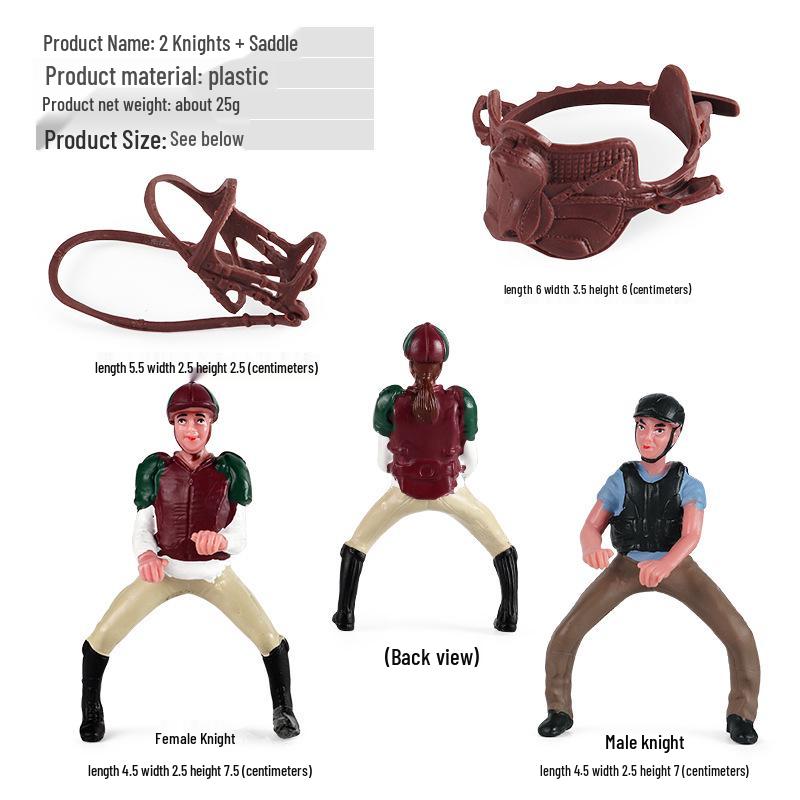 Children's Prancing Horse and Jockey Toy Set