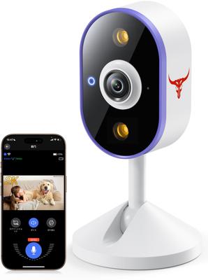 Indoor/Outdoor Security Camera, 1080P Pet Camera, Surveillance Camera, Full HD, Wi-Fi Compatible, Color Night Vision, IP65 Waterproof and Dustproof, M