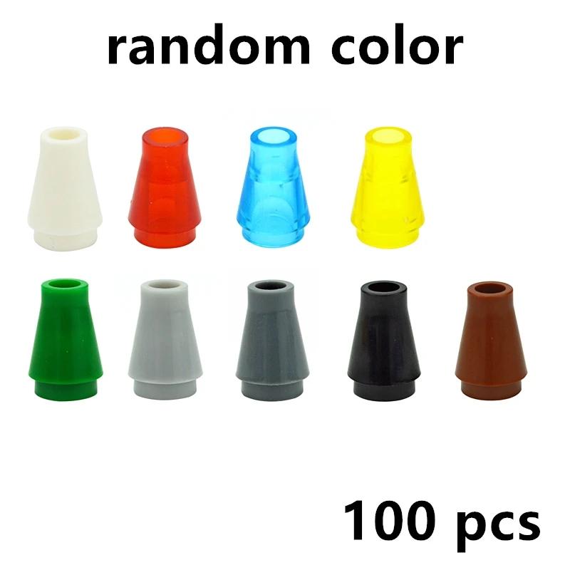 MOC Bricks Cone Model 1x1 Top Groove Brick High-tech Changeover Catch For Building Blocks Compatible 59900 Educational Tech Toys