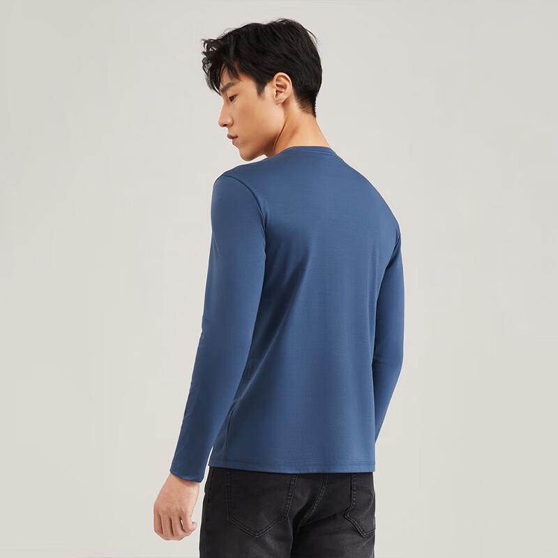 YOUNGOR Men's Breathable Long Sleeve T-Shirt