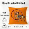 Luxury Horse Pillow Case Plush Fabric Soft  Pillowcase Double Sided Print Cushion Cover Household Gifts