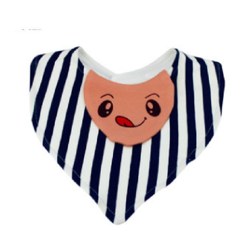 Baby Bibs Triangle Double Cotton Bibs Cartoon Print Saliva Towel Baby Boys Girls Feeding Apron Cotton Bandana Bibs Burp Cloths