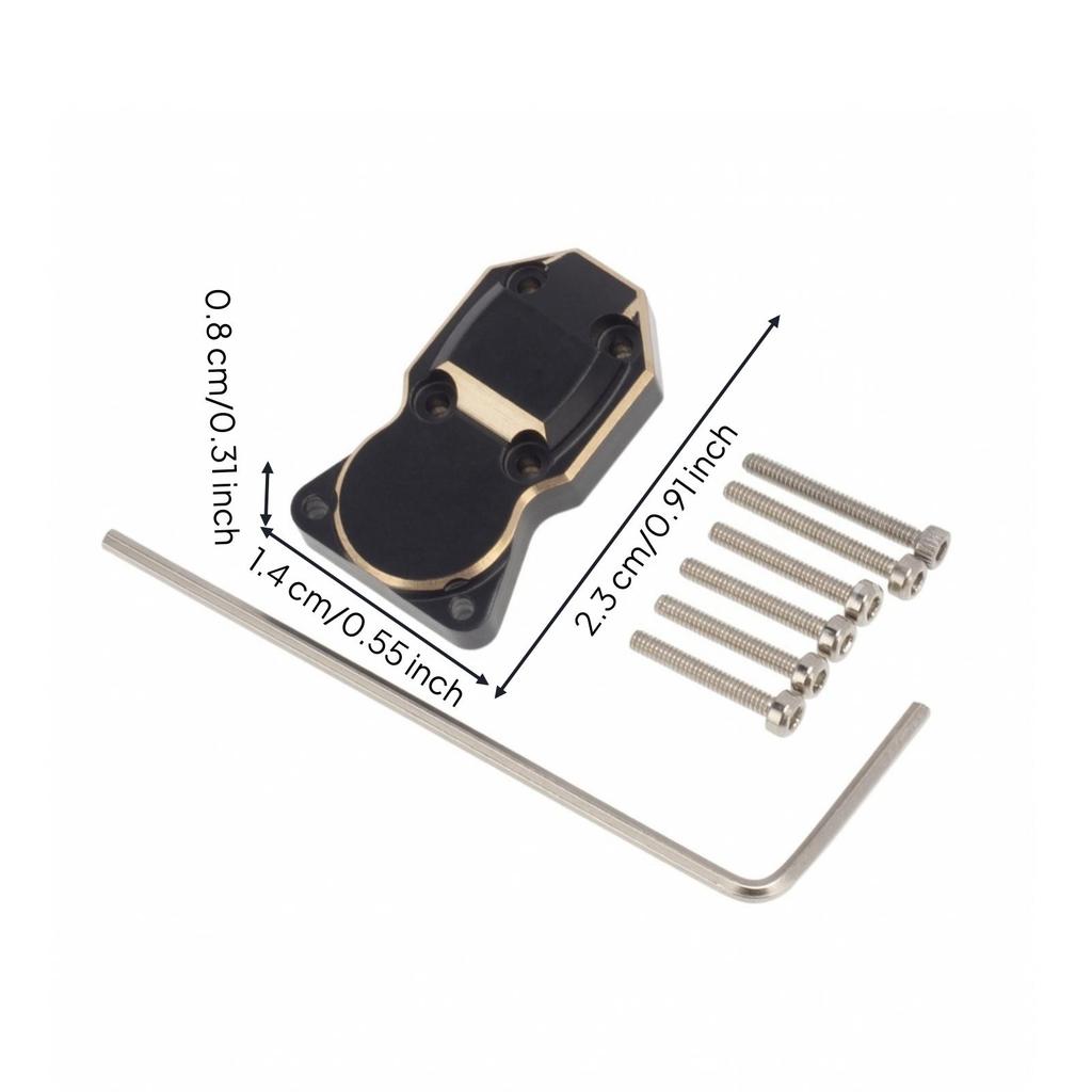 Axial SCX24 Brass Axle Cover Sturdy for Trail Runs, Display Builds