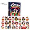 Festive Desk Decor 2026 Animal Advent Calendar with 24 Penguin Figures, Christmas Countdown Set Holiday Toys for Kids Adults, Decorative Theme