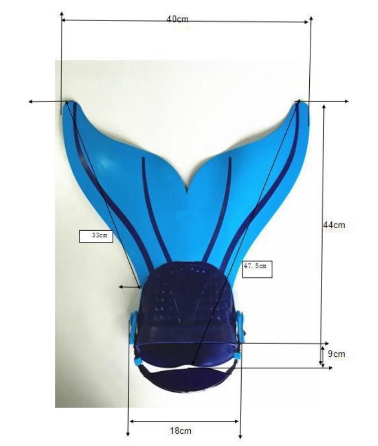Adult & Kids Mermaid Monofin Swimming Equipment with Single & Double Fins