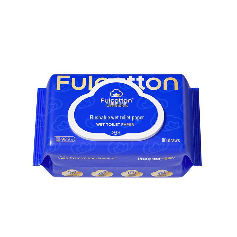 FulCotton Flushable Wet Toilet Wipes
