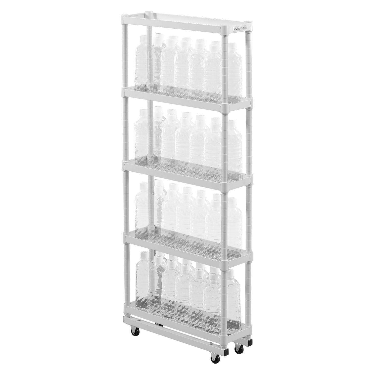 

Bauhutte Slim Bottle Rack for PET White W x 46cm D x Bottles, (15cm 112.3cm H) BHS-150-WH белый