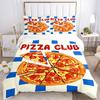 3pcs Pizza, Club Duvet Cover Set, Soft Comfortable Duvet Cover,Guest Room (1*Duvet Cover + 2*Pillowcase, Without Core) yy251104182