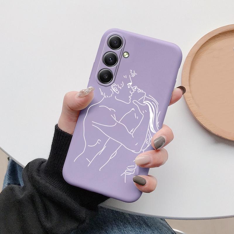 Hand Lines měkké silikonové pouzdro pro Xiaomi Redmi Note 13 Pro 13C Poco C65 Samsung A35 A55 M35 Huawei Honor 200 iPhone Ochranný kryt proti nárazu