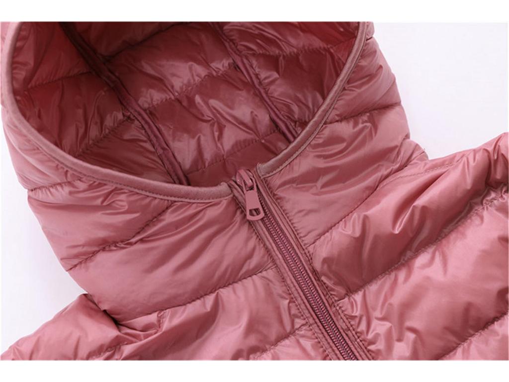 Women's Lightweight Hooded Down Jacket - Winter Collection, Plus Size Available