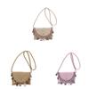 Woven Trendy Crossbody Bag For Women Soft Polyester Material Small Daily Accessory