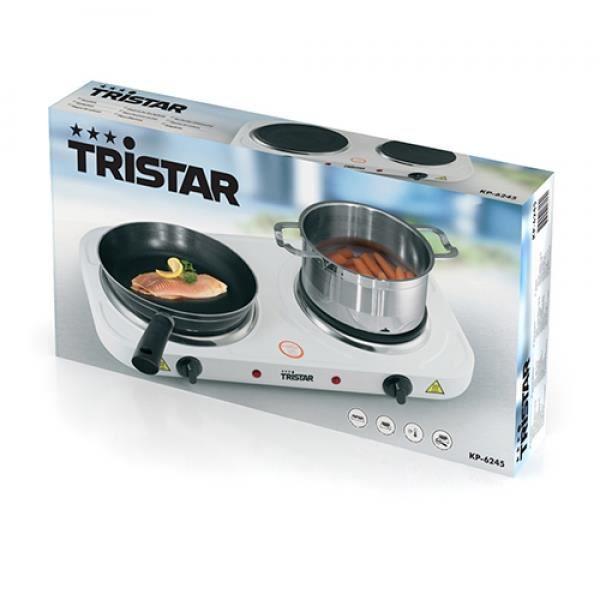 Tristar Plaque de cuisson double KP-6245 2500 W 15,5/18,5 cm
