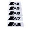 New Metal Car Trunk Emblem for S A3 A5 A6 A7 A8 Letter Stickers Rear Badge Body Side Decal Refitting Decoration Accessories