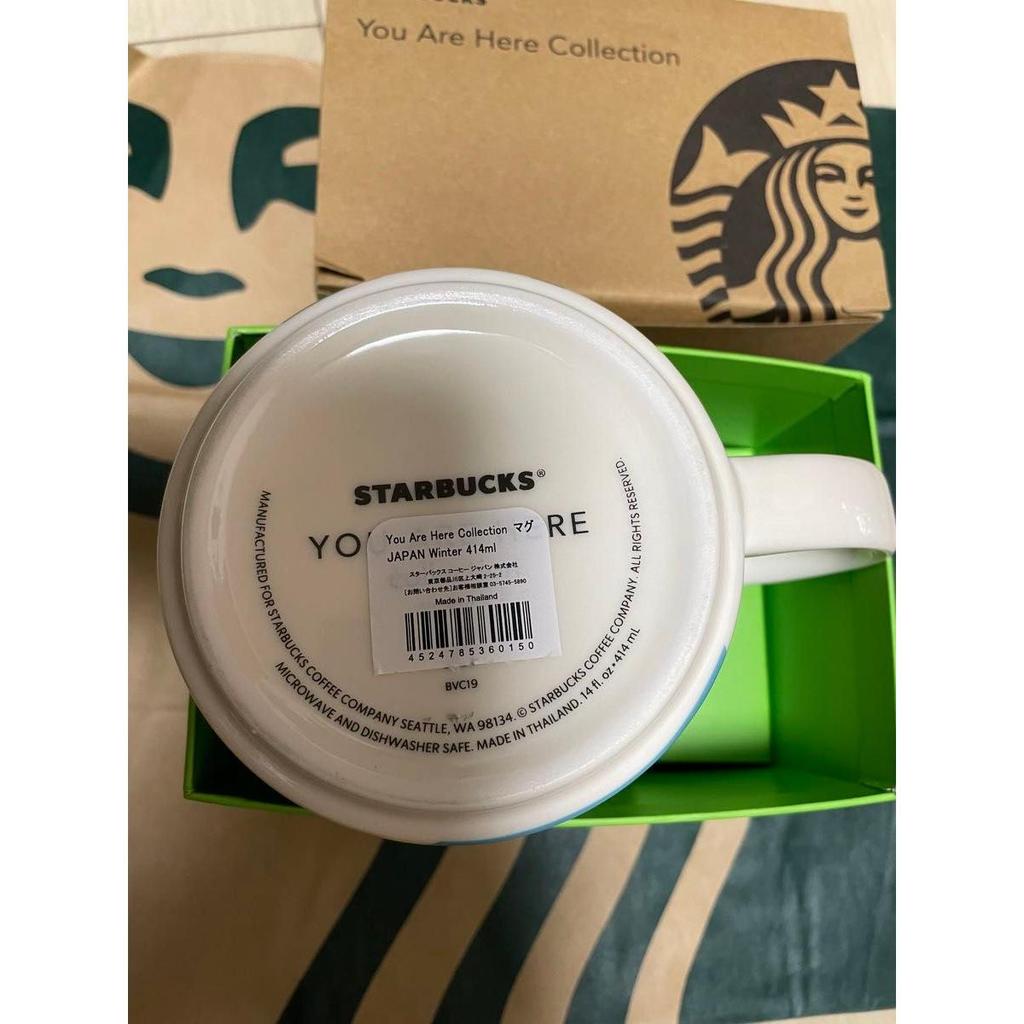 Used Starbucks Mug Mt. Fuji JAPAN Daruma Winter Sushi Japan Limited Edition