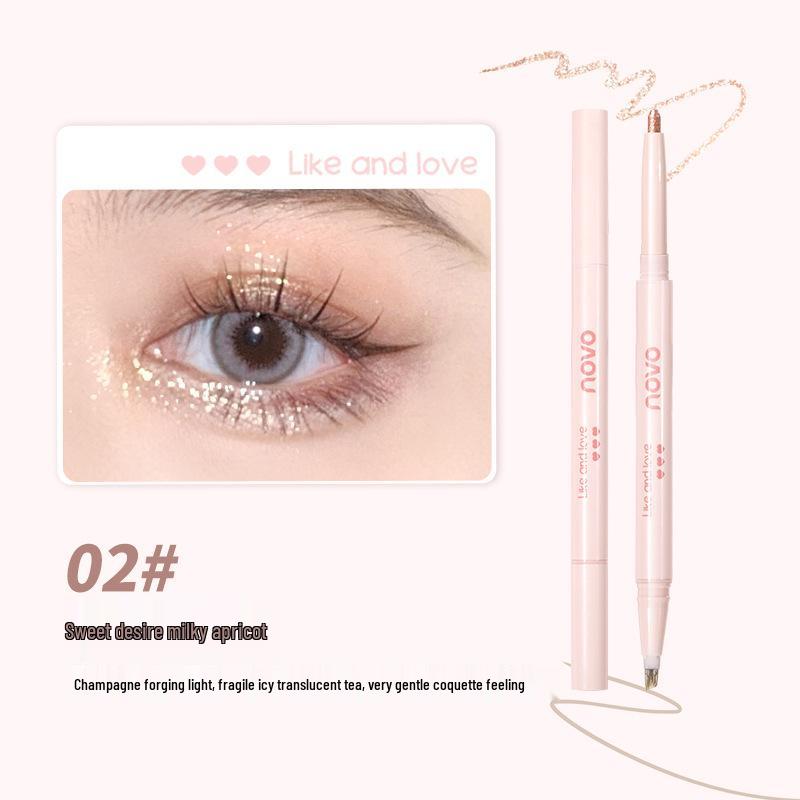 NOVO 2-in-1 Tear Trough & Lower Lash Pen: Brightening, Waterproof, Smudge-Proof, Long-Lasting, Natural Matte Finish.