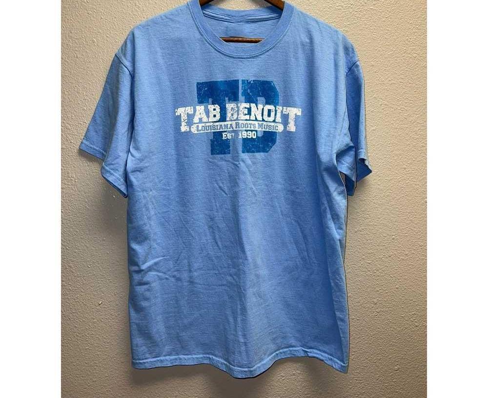 Футболка Tab Benoit Louisiana Roots Music Светло-синяя Классическая Унисекс S-5XL 1J0470 Унисекс Футболка XL
