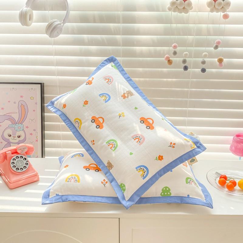 Soft Cotton Muslin Pillowcase Kids Toddlers Baby 30x50cm 35x55cm 40x60cm A-Grade Hypoallergenic Single Pillow Cover