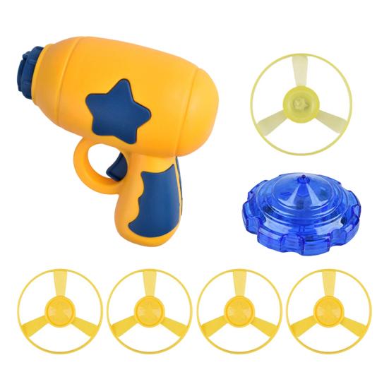 Kočičí hračka LED vystřelovač létajících talířů Hra uvnitř i venku Oslnivá noční sledovací hračka s rotujícím vrtulníkem