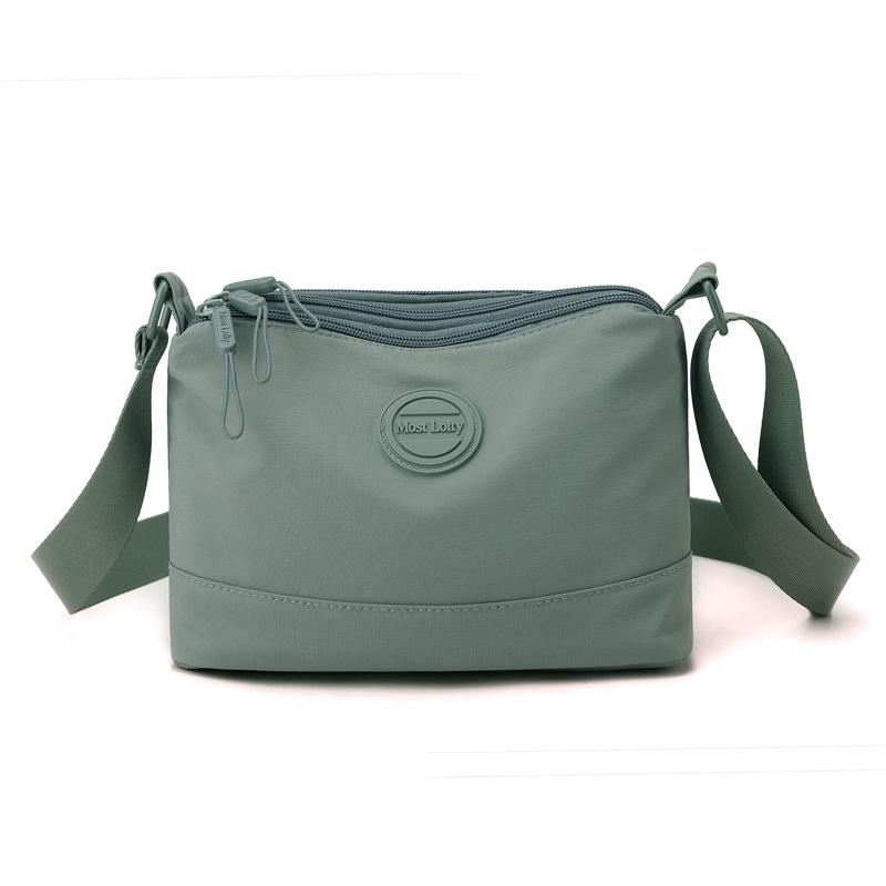 Simple nylon cloth bag summer new casual messenger bag mother bag shopping bag multi-layer large-capacity shoulder women's bag