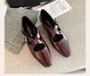 Women's Retro French Soft Sole Slip-On Mary Jane Shoes 520-3