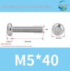 304 Stainless Steel Pan Head Torx Machine Screw, GB2672, M2-M, Without Collar