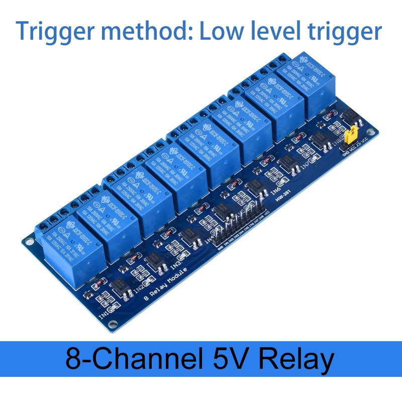 DC 5V 12V 24V 1 2 4 6 8 kanálový reléový modul štít s optočlenem / spouštěčem vysoké a nízké úrovně pro Arduino Raspberry