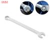 8/9/10mm Dual Head Ratchet Wrench, Dual-Use Combination Spanner, Open End and Box End Wrench for Repairing