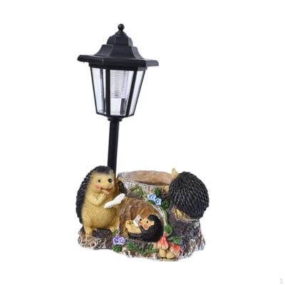 Solar Garten Statue Decor Figurine Lichter Lustige Geschenk Harz Ornament Outdoor