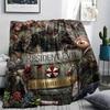 Resident Evil Survival Horror Art Set Flannel Blanket, Birthday & Holiday Gift, Soft Warm Throw for Home Decor.chl