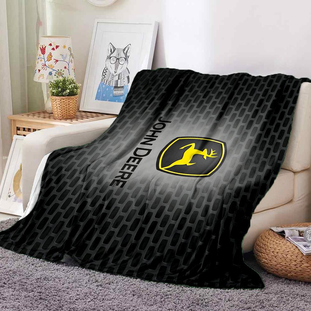 John Deere Flannel Blanket Throw Blanket Soft Warm Sofa Bed Camping home Decor Unique Christmas Gift C9261568