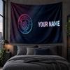 Personalized Tapestry Wall Hanging Manchester City Pattern Art Background Cloth