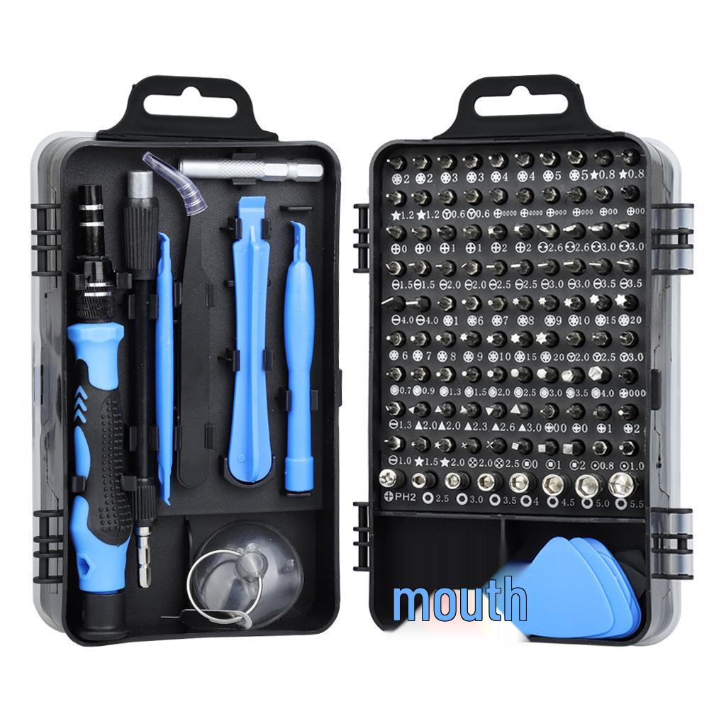 115-in-1 Carbon Steel Multi-Purpose Clock & Phone Repair Screwdriver Set