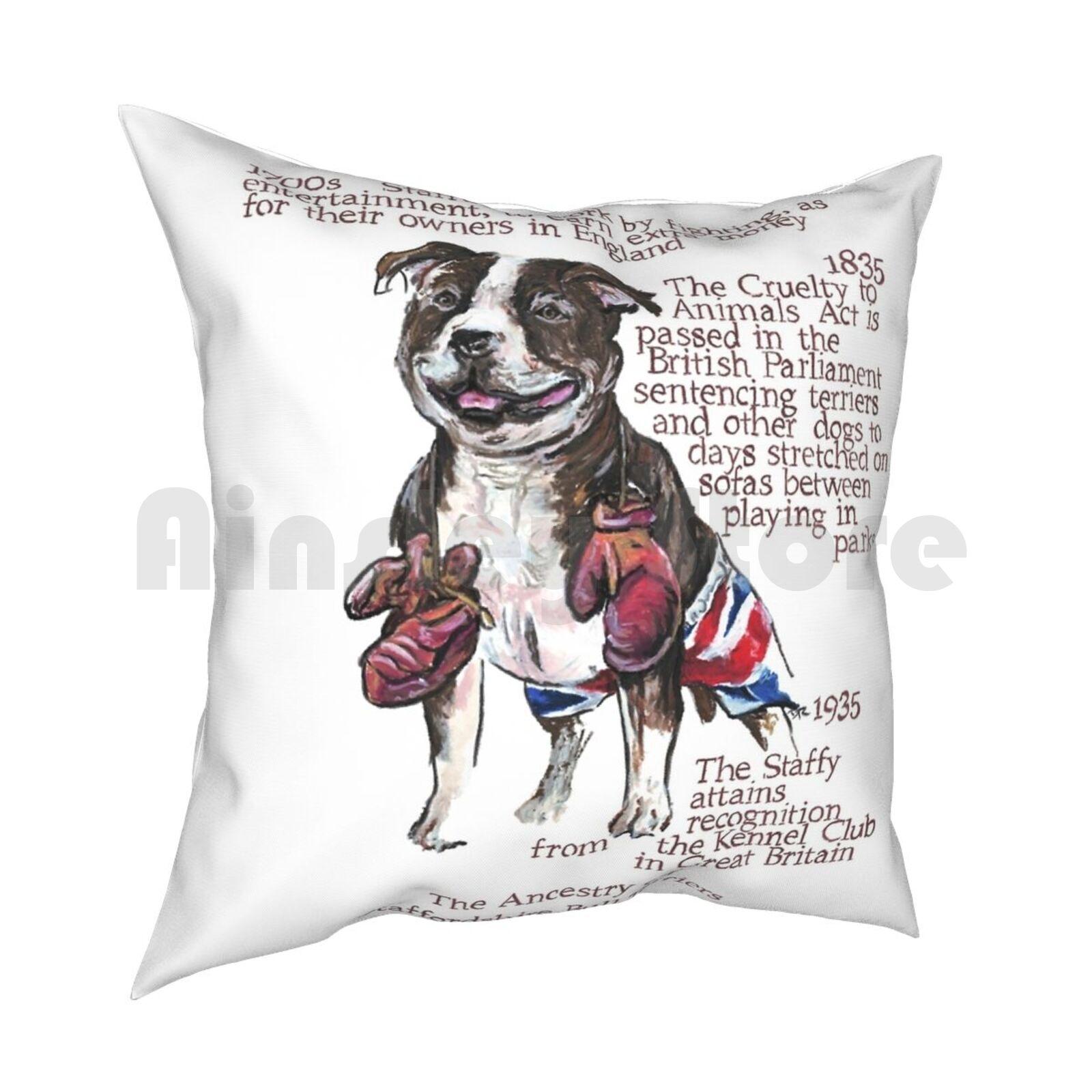 Bull Terrier History Pillow Case Printed Home Soft DIY Pillow Cover Bull Terrier Bull Terrier History Bull Terrier Art 30x30cm 12x12in