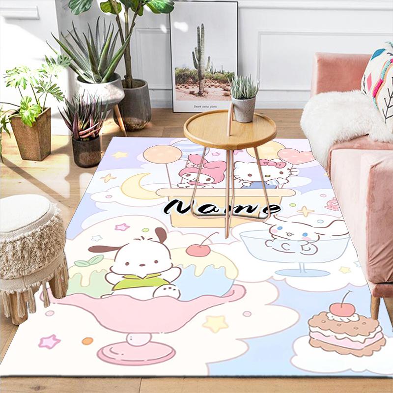 Custom 1Pc Hello Kitty Fantasy Night Rug Office Carpet Indoor Outdoor Entrance Doormat Nonslip Soft And Comfortable Living Room D2915296