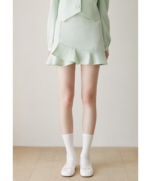 More Than Like Frill Skirt - Mint