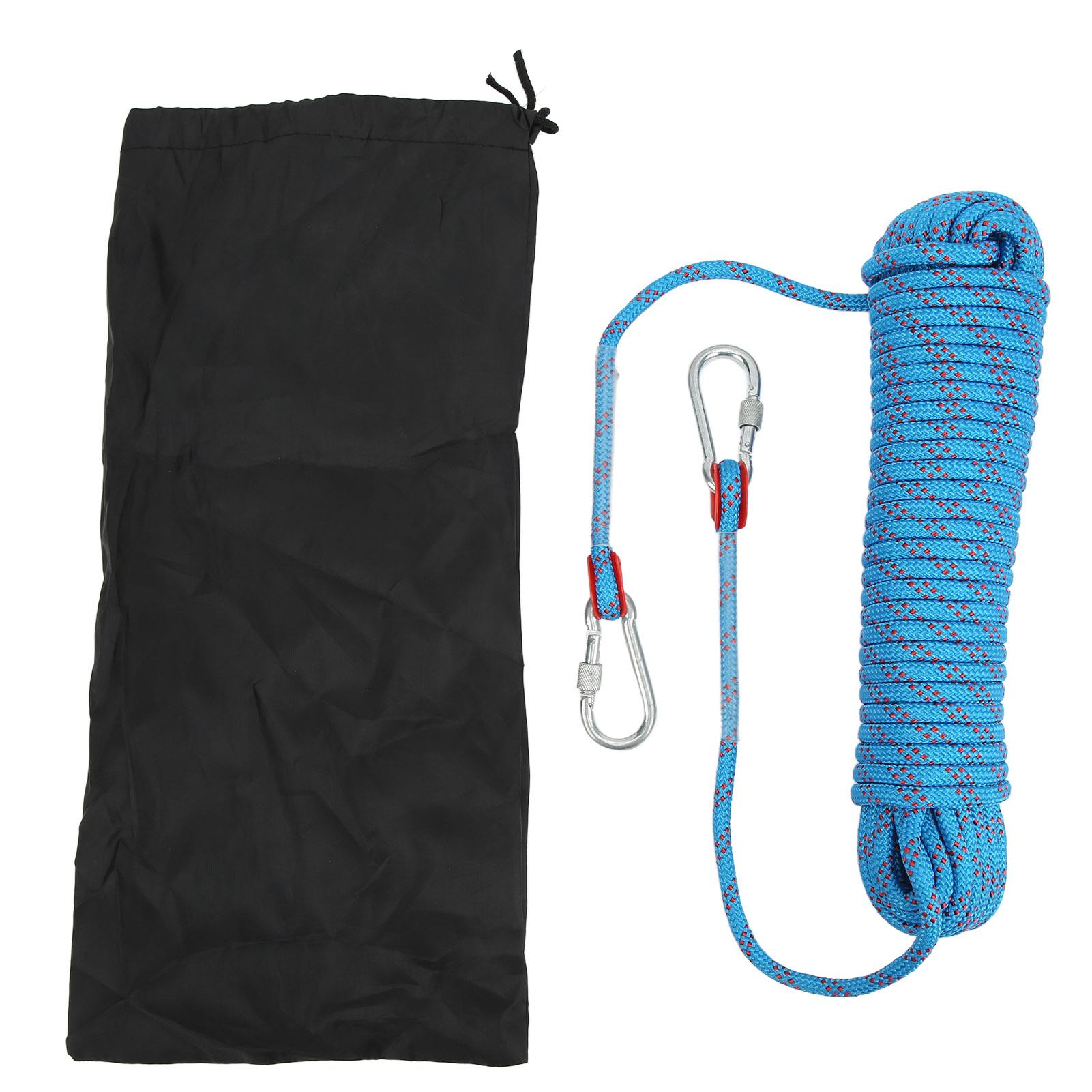 Альпинистская веревка 8 мм Статическая спортивная веревка Веревка для приключений на открытом воздухе 20 м для альпинизма Скалолазания Лазания по деревьям Статическая альпинистская веревка