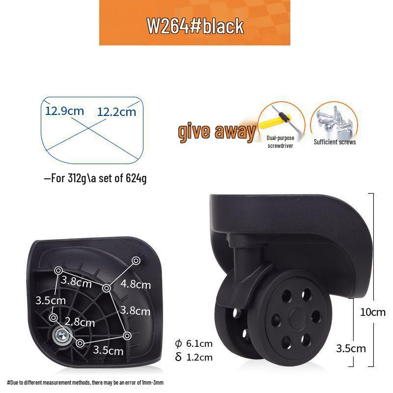 Universal Silent Roller Wheels for Suitcase Repair