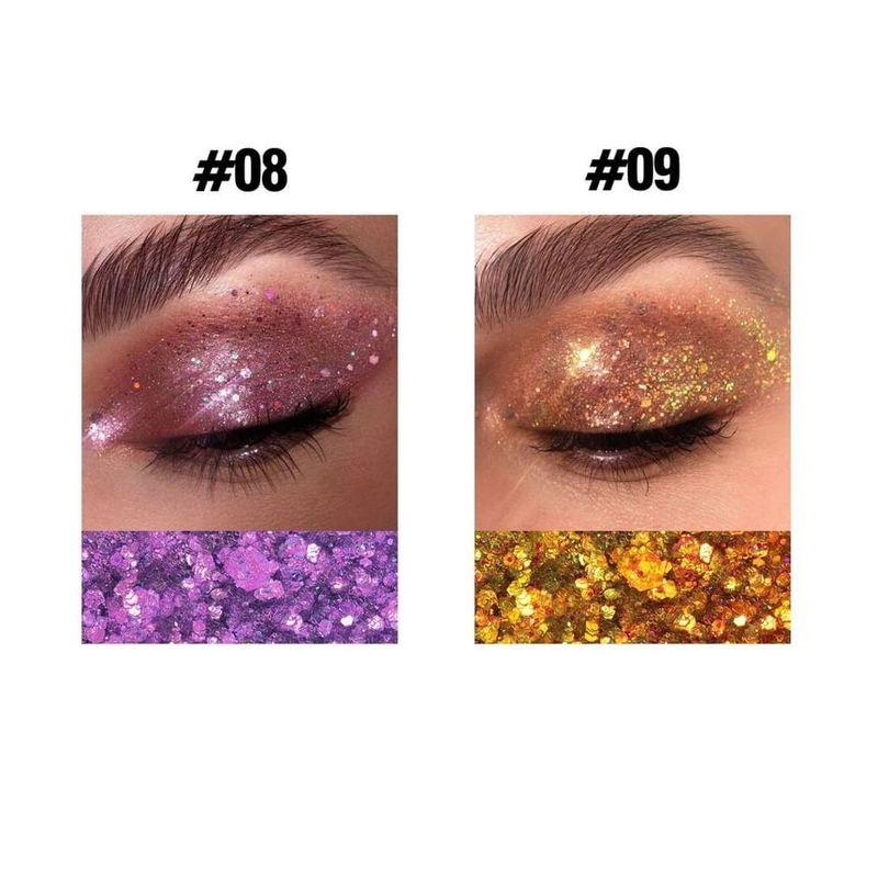 HANDAIYAN - Lidschattenpalette mit Glitzer-Pailletten