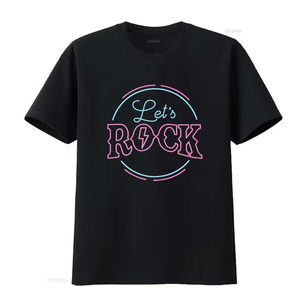 My Music Is Rock and Roll Let s T Shirt vintage Washed Slightly designer clothes Comfortable graphic streetwear
