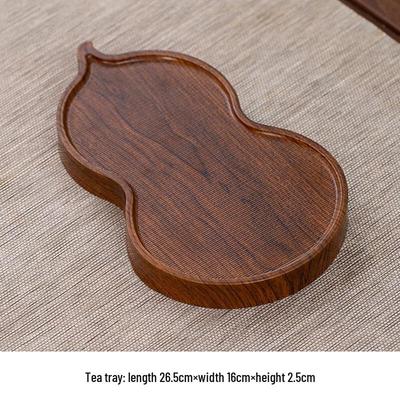 WJ Light Luxury Wooden Dry Bubble Tea Tray