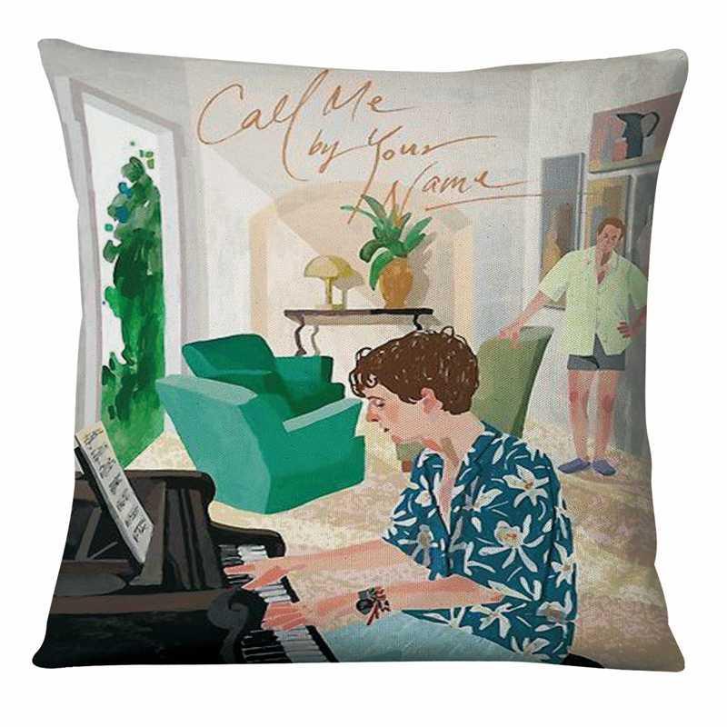 Home Pillow Call Me By Your Name Oil Painting Printing Pillowcase Watercolor Illustration Cushion Pillow