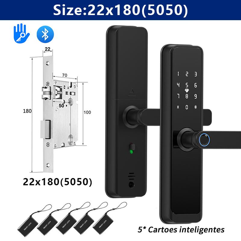 Розумний цифровий електронний замок для дверей, додаток TTlock, напівавтоматичний розумний замок, замок за відбитком пальця, замок для дому та квартири