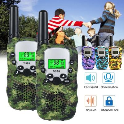 Paquete de 2 walkie talkies para niños, 3 KM de largo alcance, Walky Talky para niños, Radio portátil, juguete para niños, regalos para niños y niñas