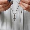 Bydaisy Sn0157 Antique Cross Silver Necklace