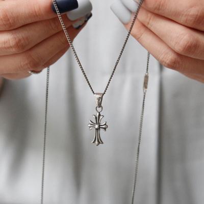 Bydaisy Sn0157 Antique Cross Silver Necklace